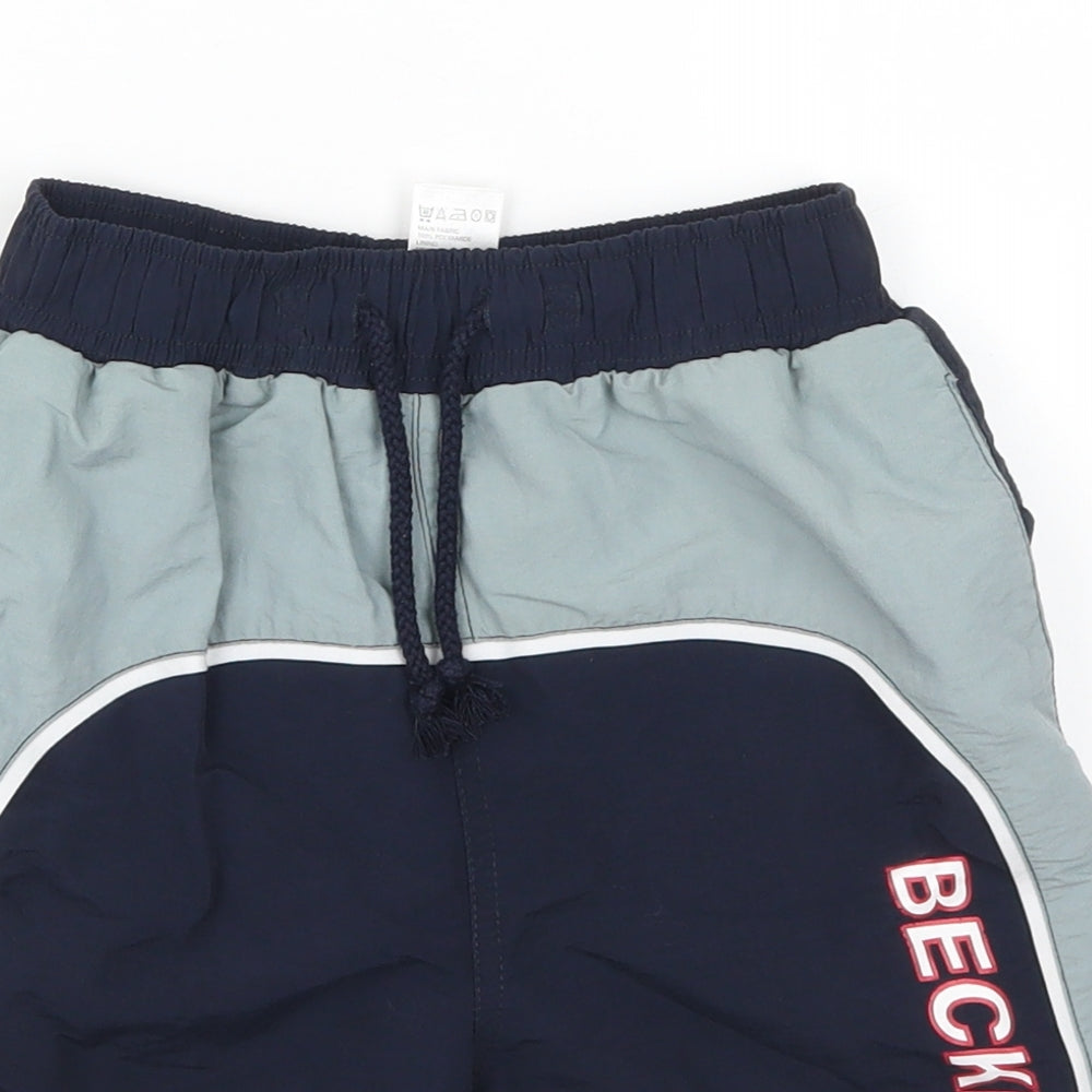 Marks and Spencer Boys Blue   Utility Shorts Size 5-6 Years - Beckham