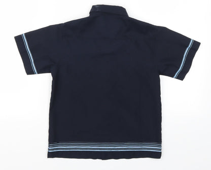 Lee Cooper Boys Blue Striped  Basic Button-Up Size 4-5 Years