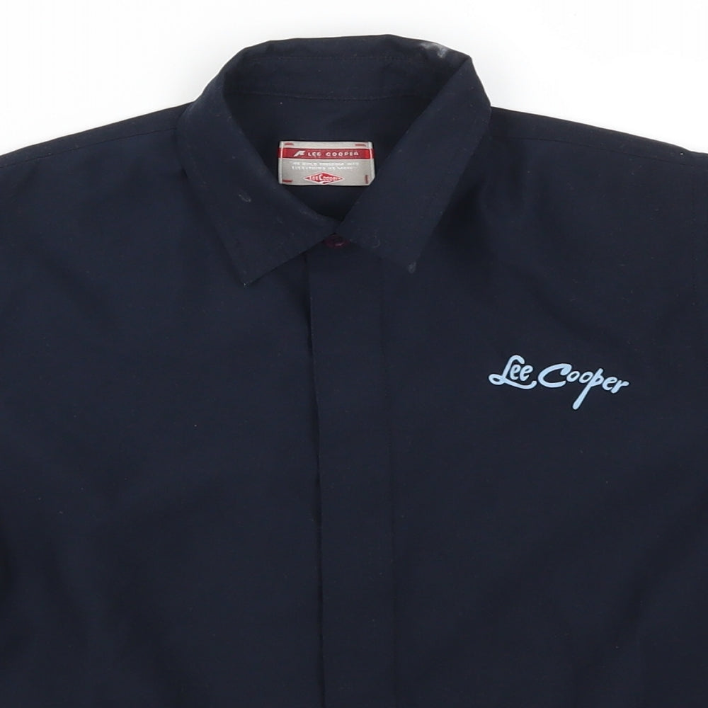 Lee Cooper Boys Blue Striped  Basic Button-Up Size 4-5 Years