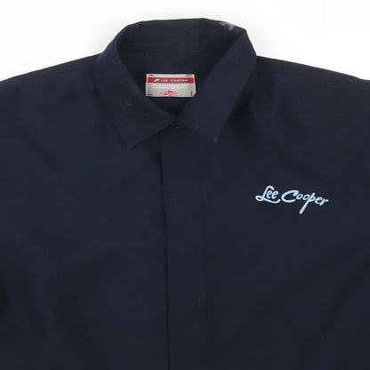 Lee Cooper Boys Blue Striped  Basic Button-Up Size 4-5 Years