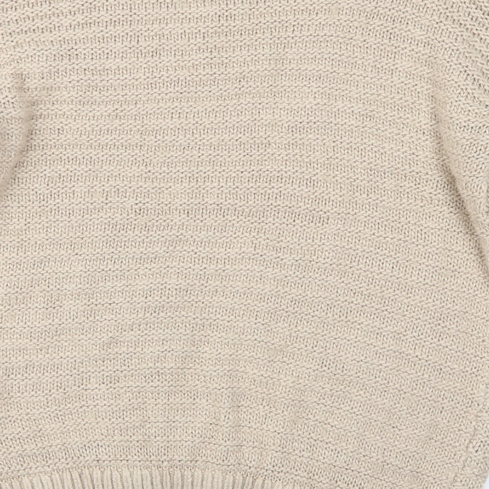 H&M Womens Beige   Pullover Jumper Size S