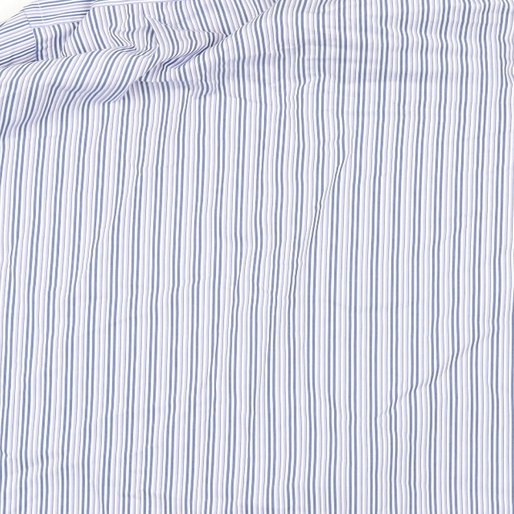 Mens UK Collar Size 16.5 Paradigm Smart Blue  Dress Shirt