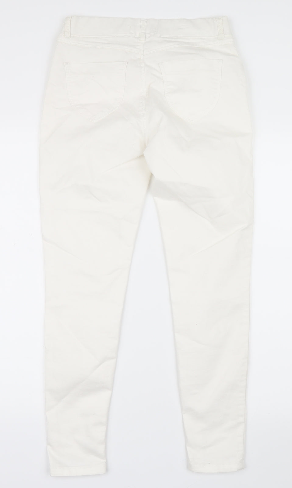 Dorothy Perkins Womens White  Denim Straight Jeans Size 8 L26.5 in