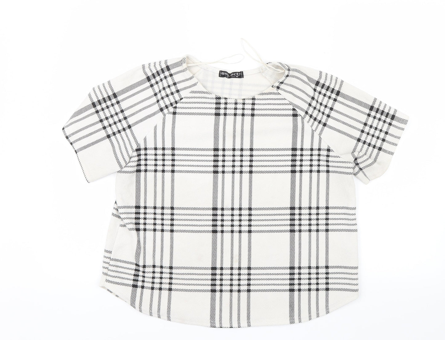 Womens UK Size 12 Select White Basic Blouse