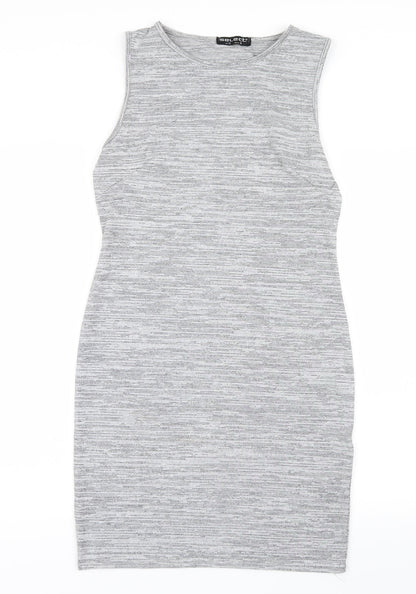 Select Womens Grey   Shirt Dress  Size 12