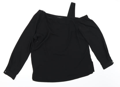 Papaya Womens Black   Basic Blouse Size 16