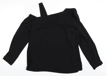 Papaya Womens Black   Basic Blouse Size 16