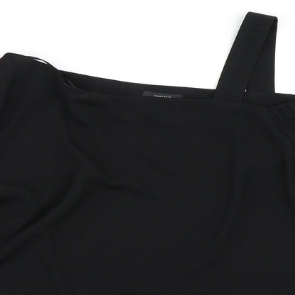 Papaya Womens Black   Basic Blouse Size 16