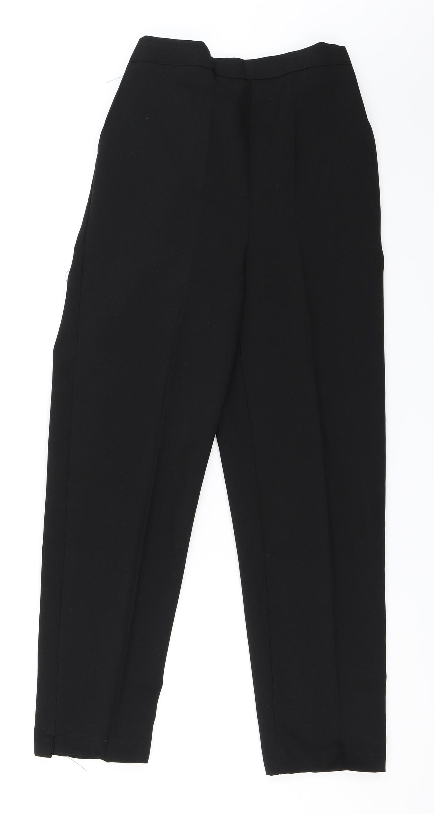 Womens UK Size 10 Preworn Regular Fit  Black Trousers