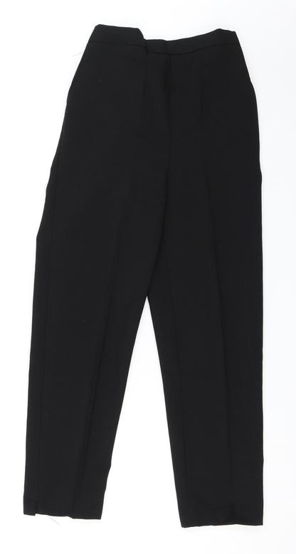 Womens UK Size 10 Preworn Regular Fit  Black Trousers