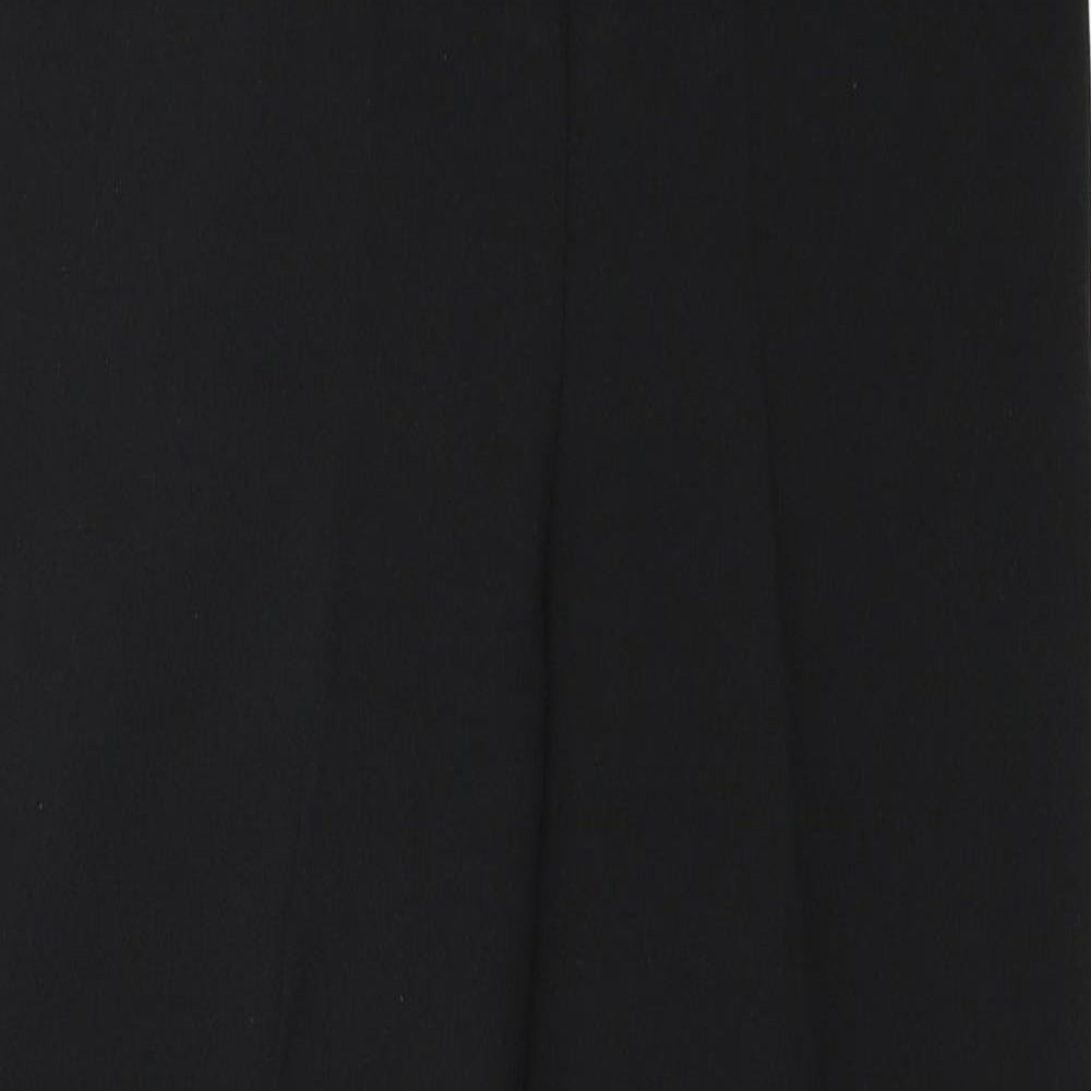 Womens UK Size 10 Preworn Regular Fit  Black Trousers
