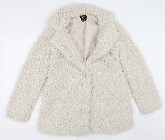 Womens UK Size 6 Atmosphere Beige Overcoat