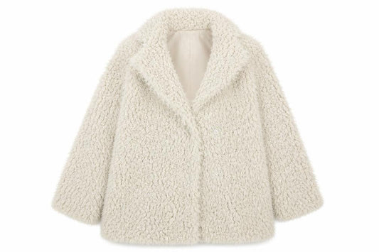 Womens UK Size 6 Atmosphere Beige Overcoat