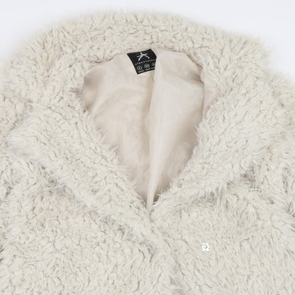 Womens UK Size 6 Atmosphere Beige Overcoat