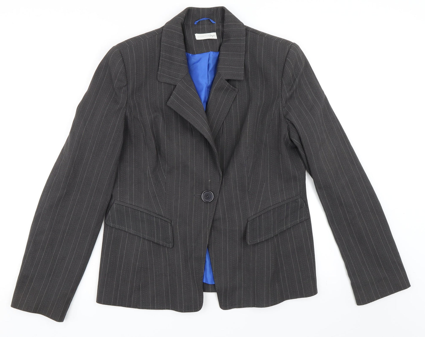 Womens UK Size 14 Preworn Regular Grey Blazer