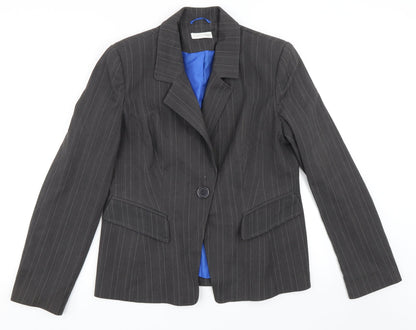 Womens UK Size 14 Preworn Regular Grey Blazer