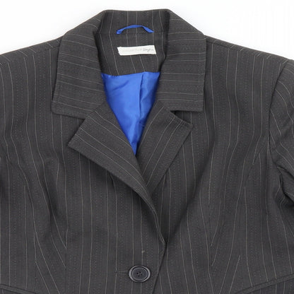 Womens UK Size 14 Preworn Regular Grey Blazer