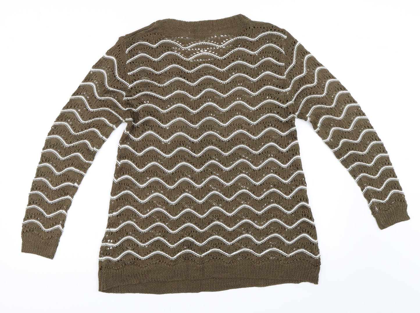 Daviva Womens Brown   Pullover Jumper Size L