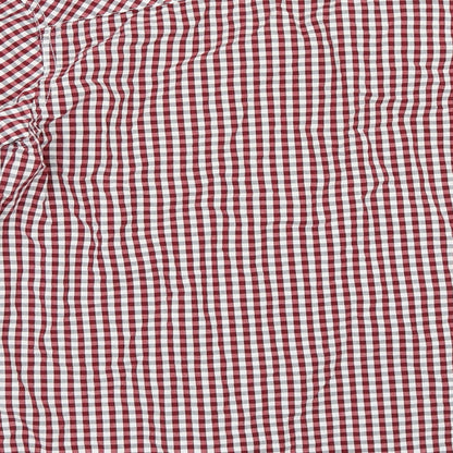 Mens UK Size M Diverse Red  Button-Up Long Sleeve Casual Shirt
