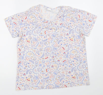 Damart Womens White   Basic T-Shirt Size M