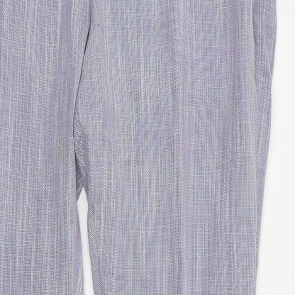 Mens UK Size 42 in VIGGO Regular Fit Dress Pants Blue Trousers