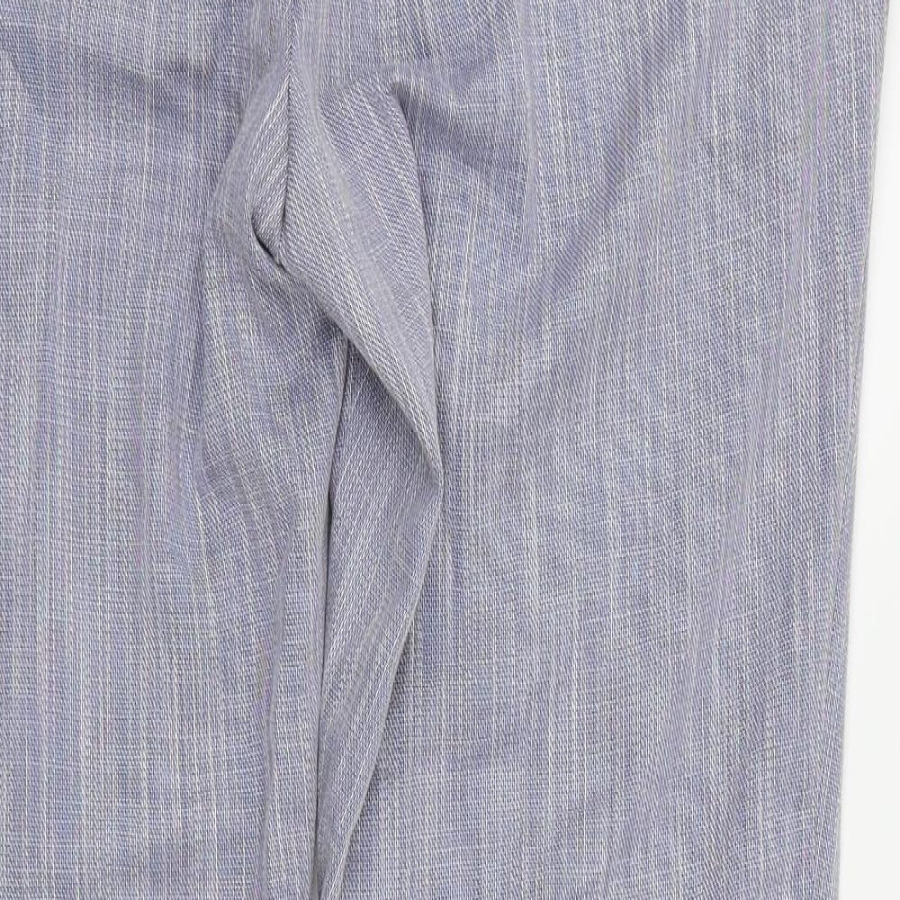 Mens UK Size 42 in VIGGO Regular Fit Dress Pants Blue Trousers
