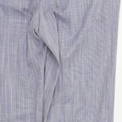 Mens UK Size 42 in VIGGO Regular Fit Dress Pants Blue Trousers