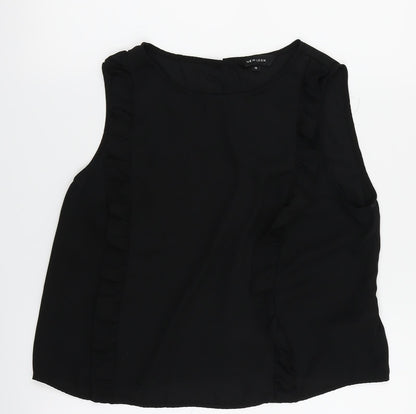 Womens UK Size 12 New Look Black Basic Blouse