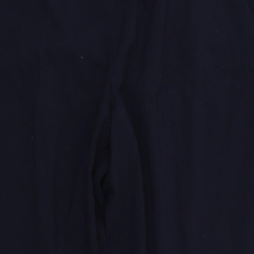 Womens UK Size 16 M&S Regular Fit Dress Pants Blue Trousers