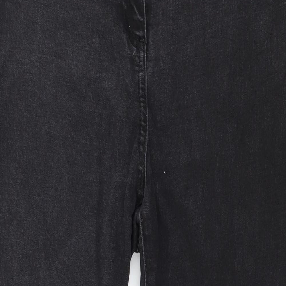 Womens UK Size 12 Papaya Regular Fit Skinny Grey Jeans