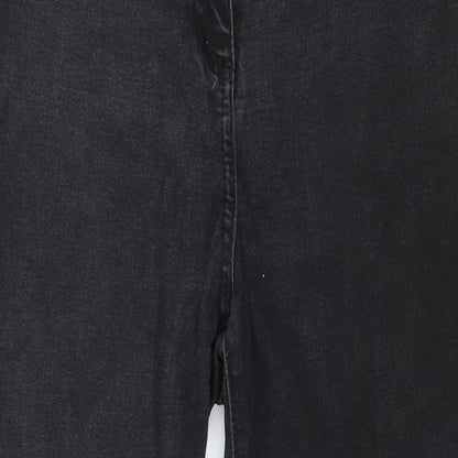 Womens UK Size 12 Papaya Regular Fit Skinny Grey Jeans