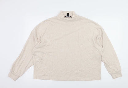 New Look Womens Ivory  Knit Pullover Jumper Size M