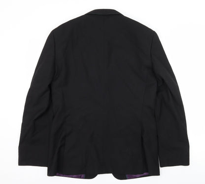 Peter Van Holland Mens Black   Jacket Suit Jacket Size M