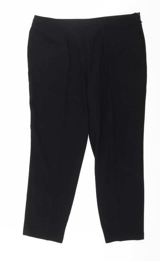 Womens UK Size 14 Marks and Spencer Regular Fit  Black Trousers