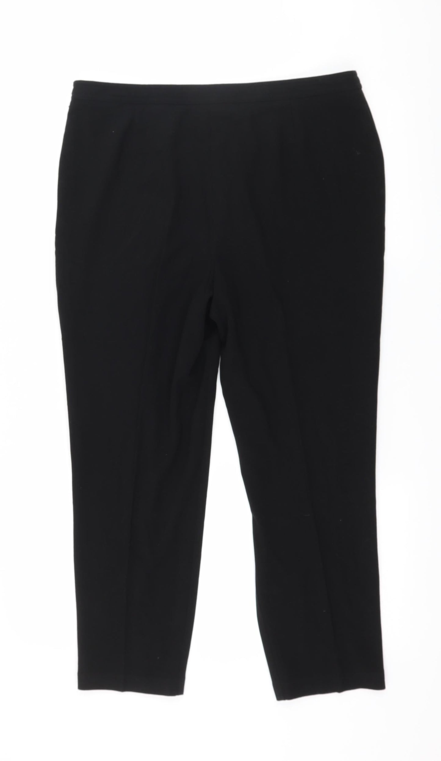 Womens UK Size 14 Marks and Spencer Regular Fit  Black Trousers