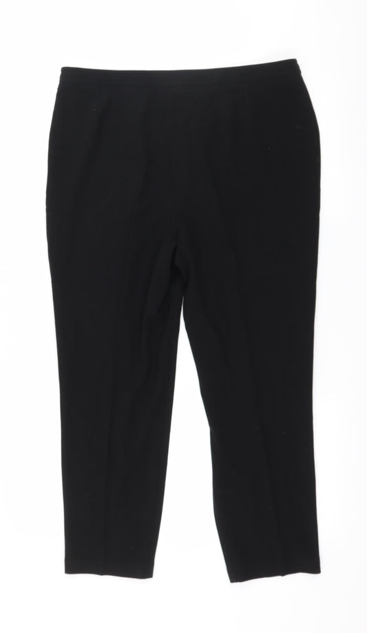 Womens UK Size 14 Marks and Spencer Regular Fit  Black Trousers