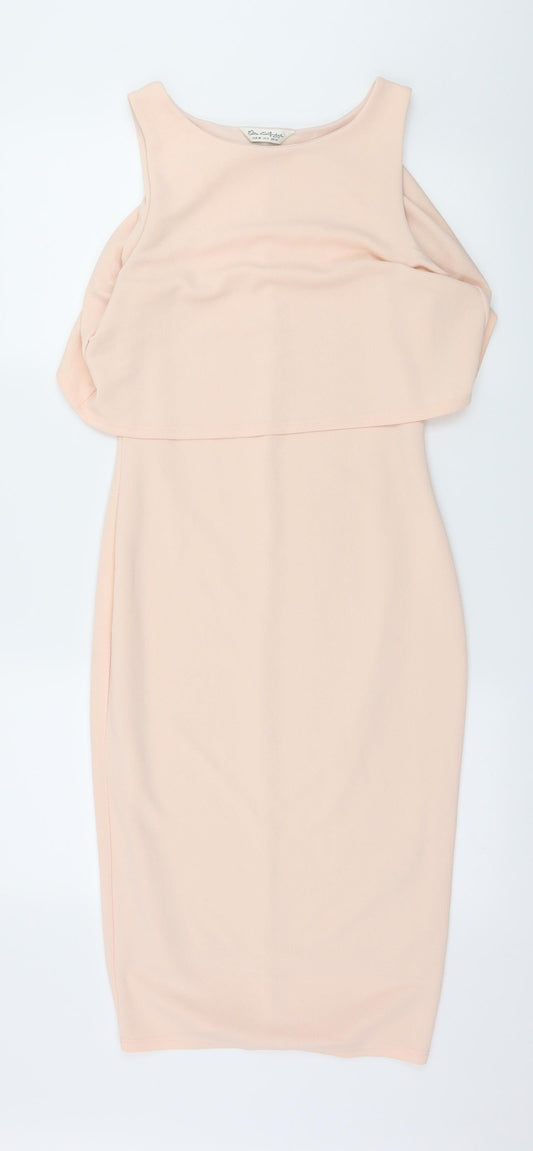 Miss Selfridge Womens Pink   Pencil Dress  Size 10
