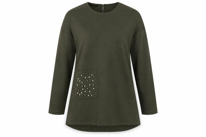 Miss Payne Womens Green  Jersey Basic T-Shirt Size 10
