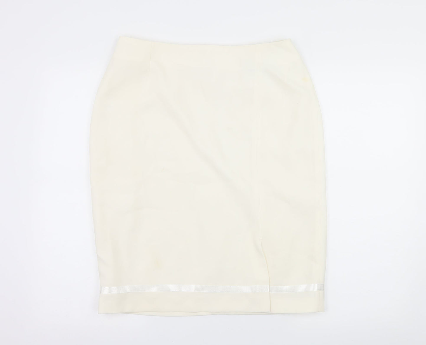 AMARANTO Womens White   A-Line Skirt Size 32 in