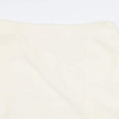 AMARANTO Womens White   A-Line Skirt Size 32 in