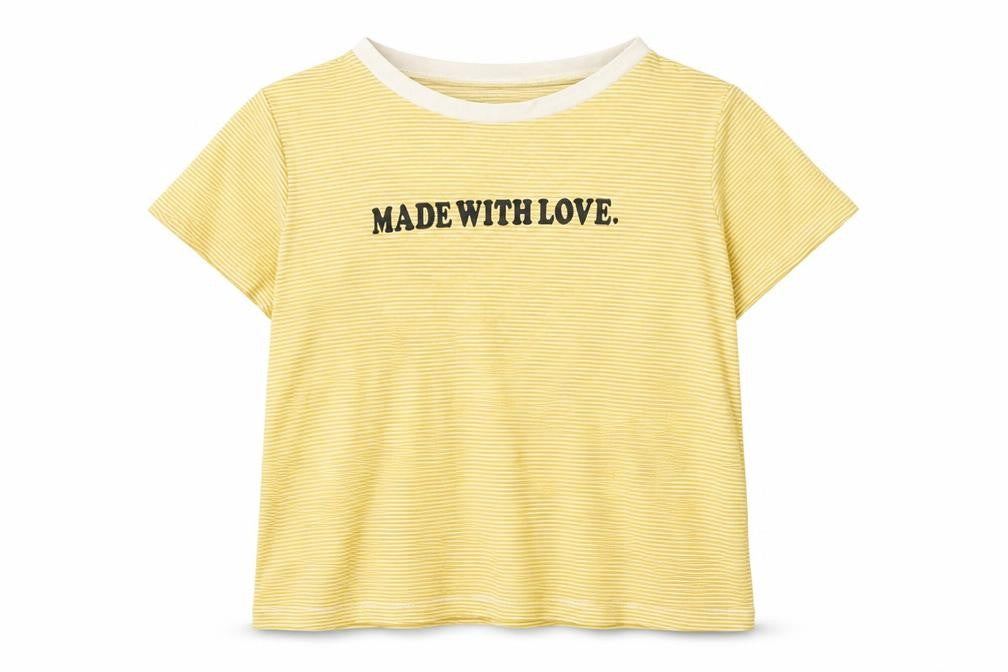 Womens UK Size 10 Primark Yellow Basic T-Shirt