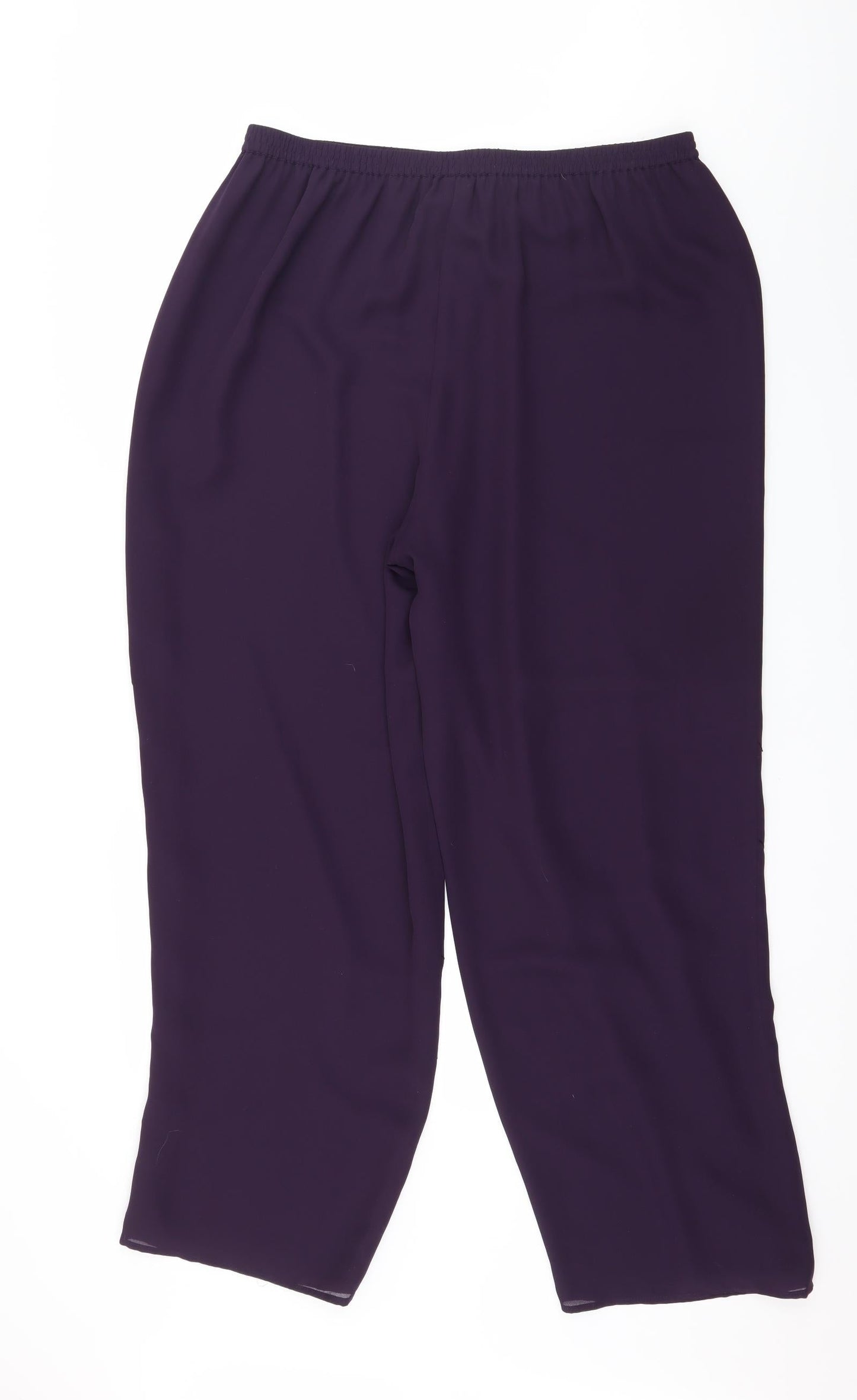 ELVI Womens Purple   Trousers  Size 38 in L29 in