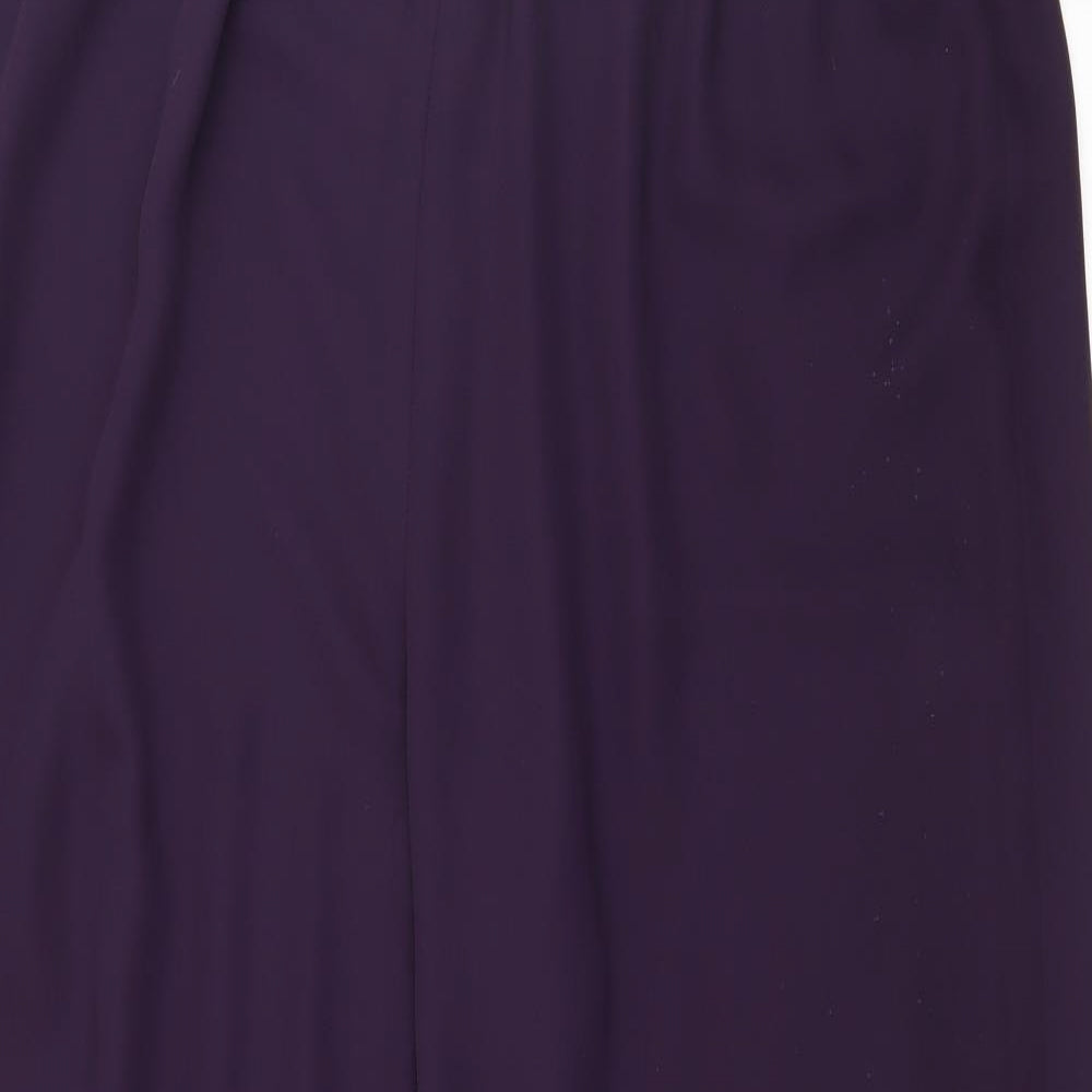ELVI Womens Purple   Trousers  Size 38 in L29 in