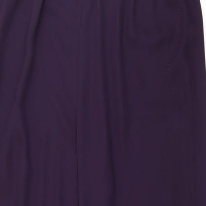 ELVI Womens Purple   Trousers  Size 38 in L29 in