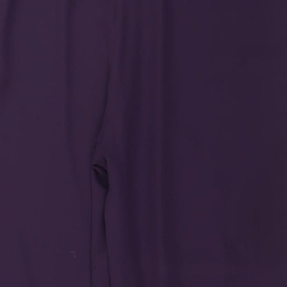 ELVI Womens Purple   Trousers  Size 38 in L29 in