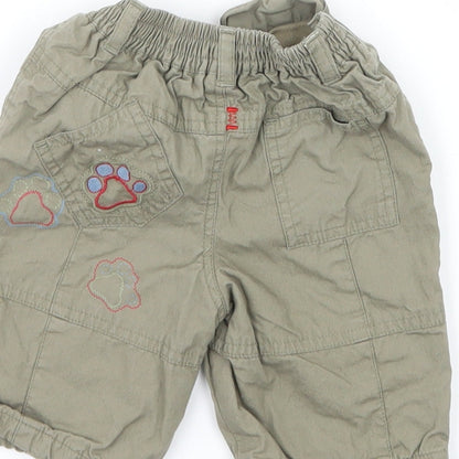 Debenhams Boys Green   Cargo Trousers Size 0-3 Months