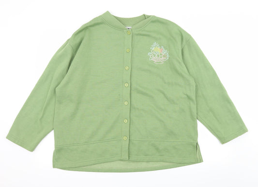 Womens UK Size M Exe Collection Green Pullover Sweatshirt