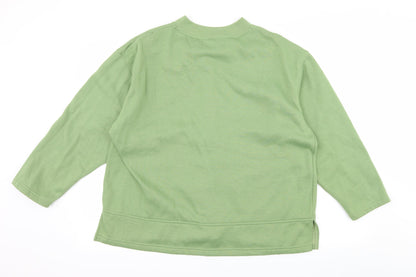 Womens UK Size M Exe Collection Green Pullover Sweatshirt