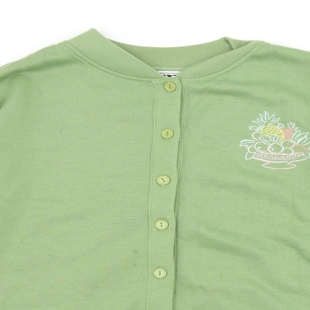 Womens UK Size M Exe Collection Green Pullover Sweatshirt