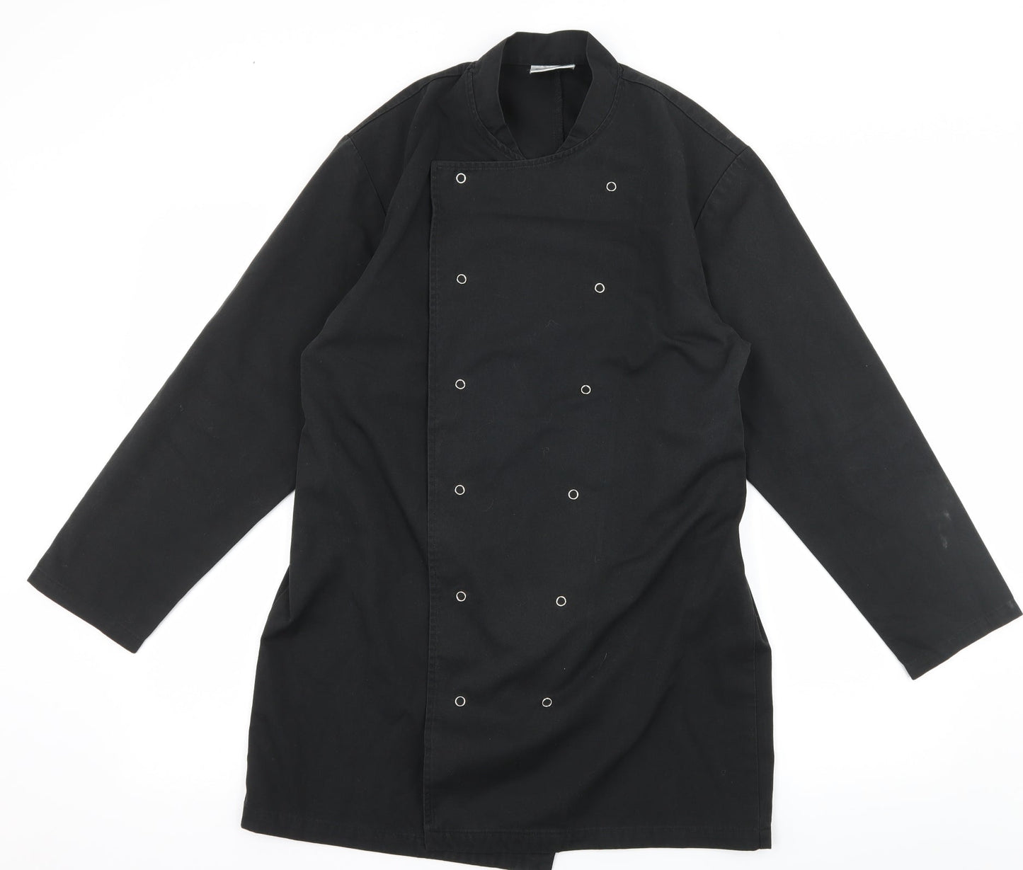 Simon Jersey Mens Black    Button-Up Size S  - Chefswear